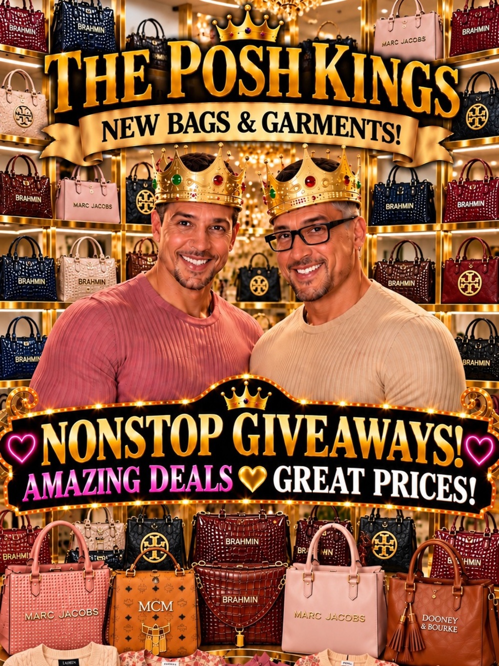 👑NONSTOP GIVEAWAYS, NEW DESIGNER BAGS & GARMENTS, EASEL, BRAHMIN, TORY BURCH - Picture 3 of 4